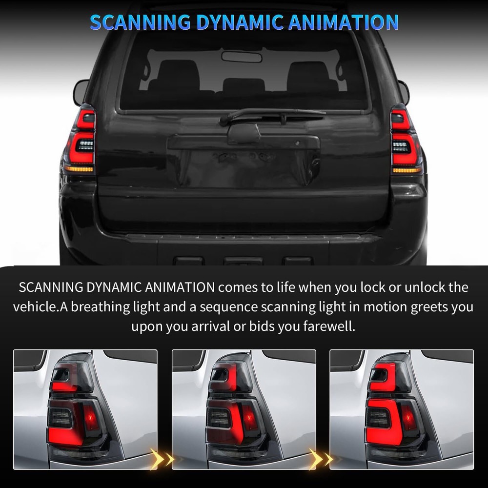 LED Tail Light Start Up Animation For Toyota 4Runner 2003-2006 2007 2008 2009