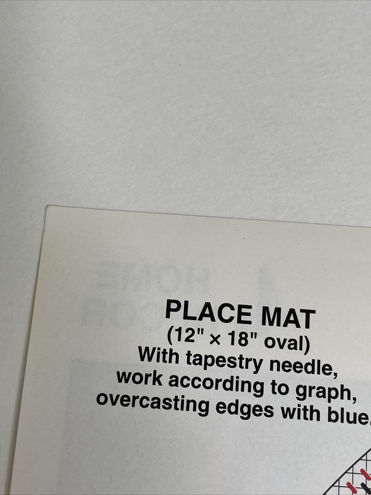 Annie's Attic Tartan Place Mat Plastic Canvas Pattern