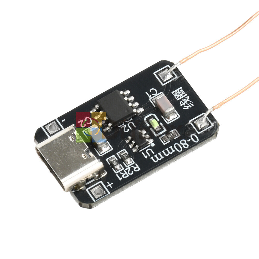 0~80mm Induction Wireless Power Supply Transmitter Coil Module + 5PCS Led Lamps