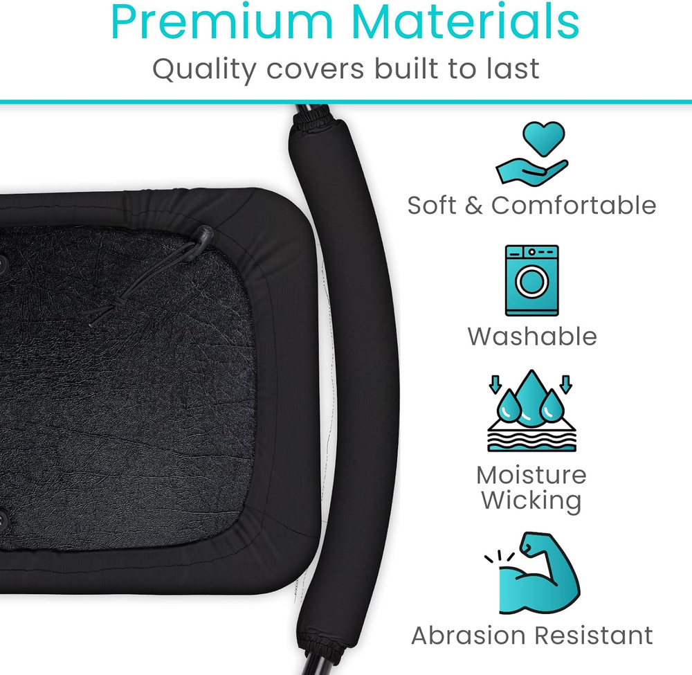 Vive Rollator Walker Seat and Backrest Covers - Removable and Washable Accessori