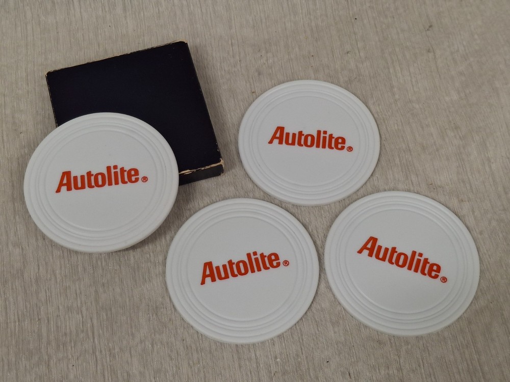 Autolite Plastic Coasters Set