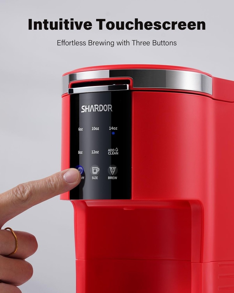 SHARDOR 3 in 1 Coffee Maker, K Cup ith Ground Coffee & Teas