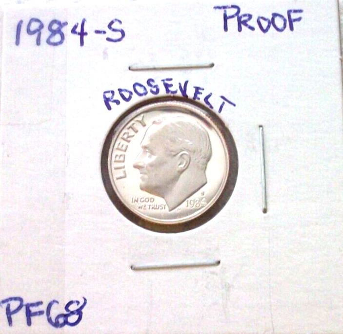 1984 SAN FRANCISCO PROOF ROOSEVELT DIME