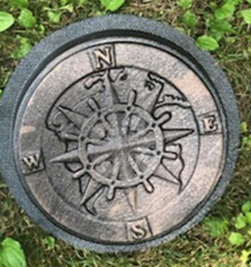 Compass Stepping Stone 12" Concrete Mold 2" thick