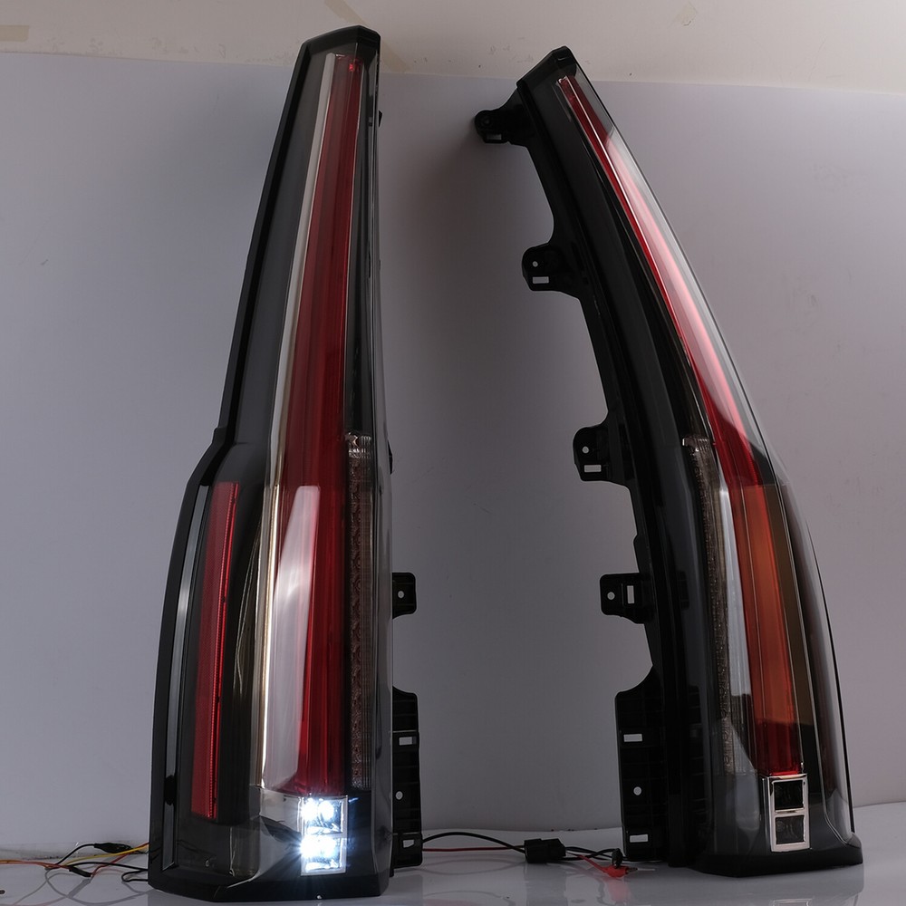 Customized Escalade Style CLEAR LED Tail Lights Assembly For 15-20 GMC Yukon /XL