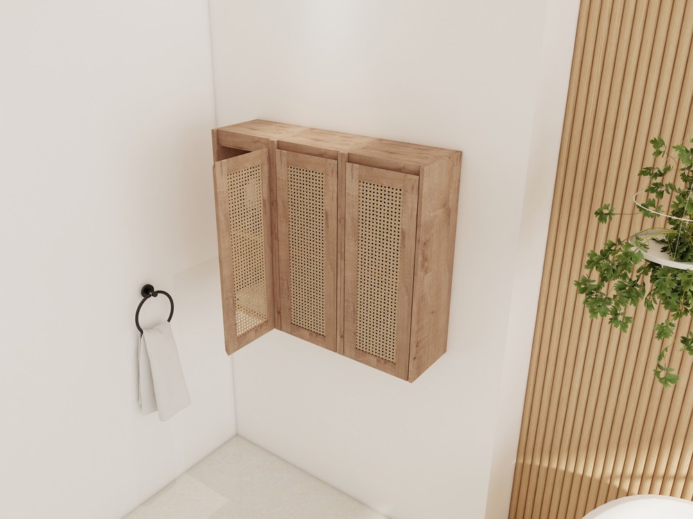 36" Bathroom Side Cabinet,Soft Close Doors,Float Mounting Design,(KD-Packing)