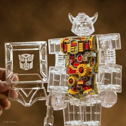 Super7 Super Cyborg Transformers Bumblebee (Clear) - 10" Action...