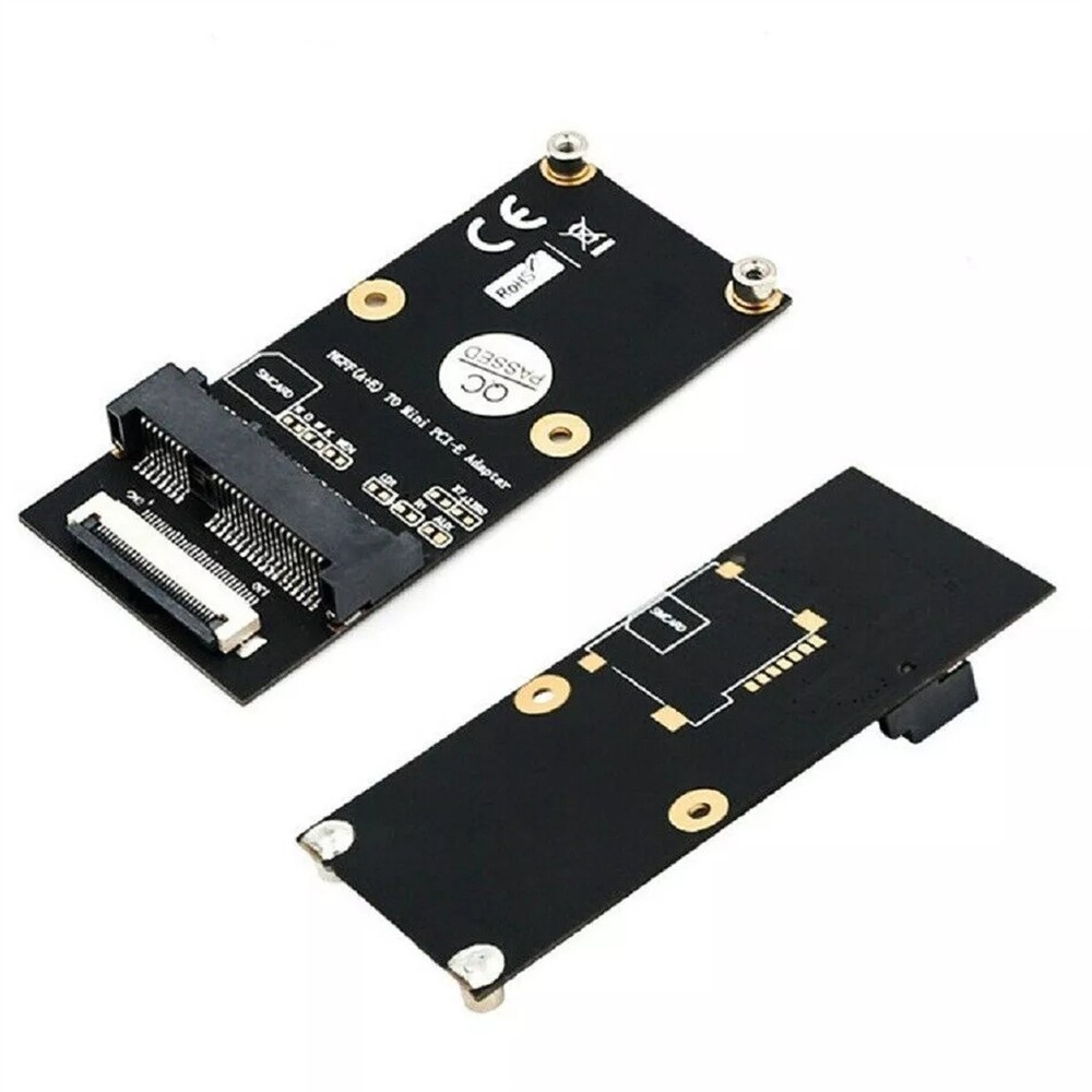 Black M.2 (NGFF) key A/E/A+E to Mini PCI-E Adapter with FFC Cable Case