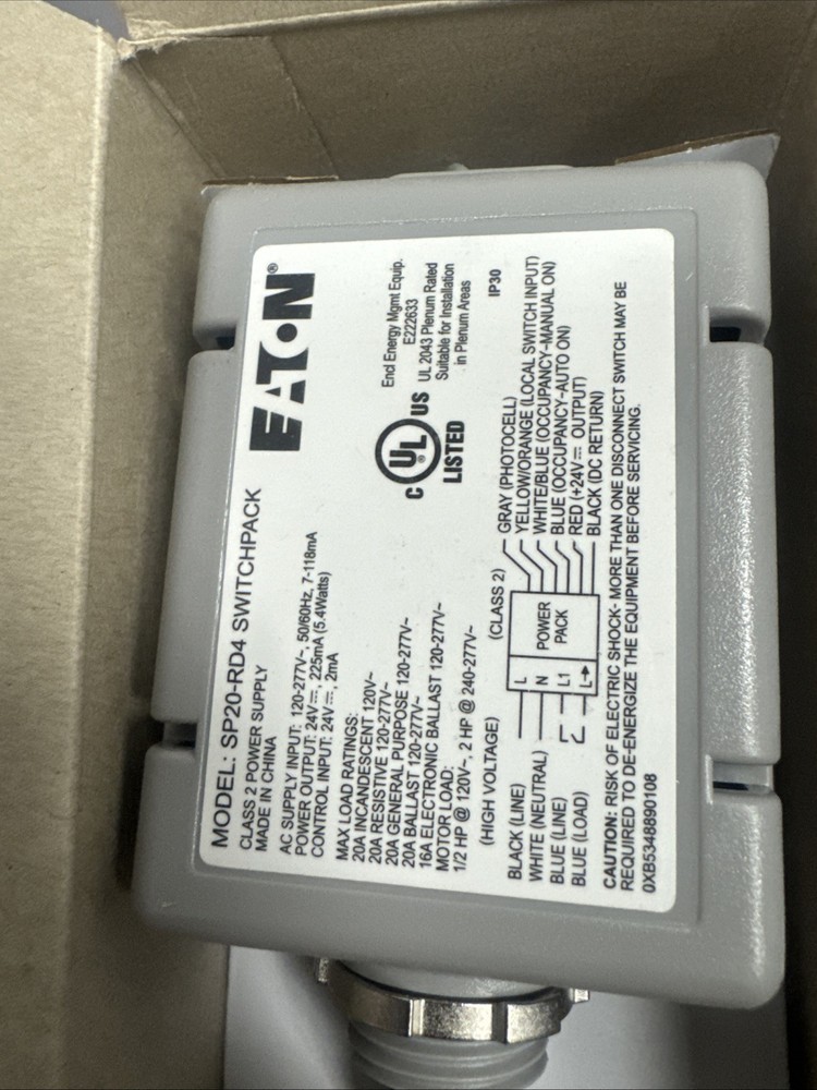 Eaton SP20-RD4 Occupancy Sensor POWER PACK