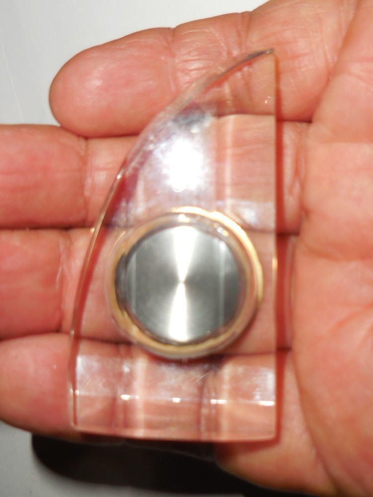 VINTAGE SMALL CRYSTAL ELGIN CLOCK SPARKLING DESIGN NEEDS BATTERY