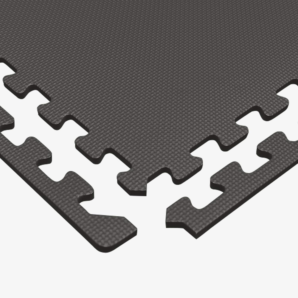3/8" Thick Multipurpose EVA Foam Exercise Floor Mat, Interlocking Tiles, Anti-Fa