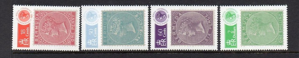 BERMUDA MNH 1989 SG603-606 COMMONWEALTH POSTAL CONFERENCE