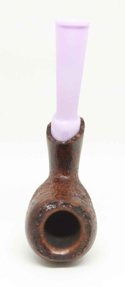 PIPEHUB - NEW! Mark Stout Bent Egg with Lavender Acrylic Stem