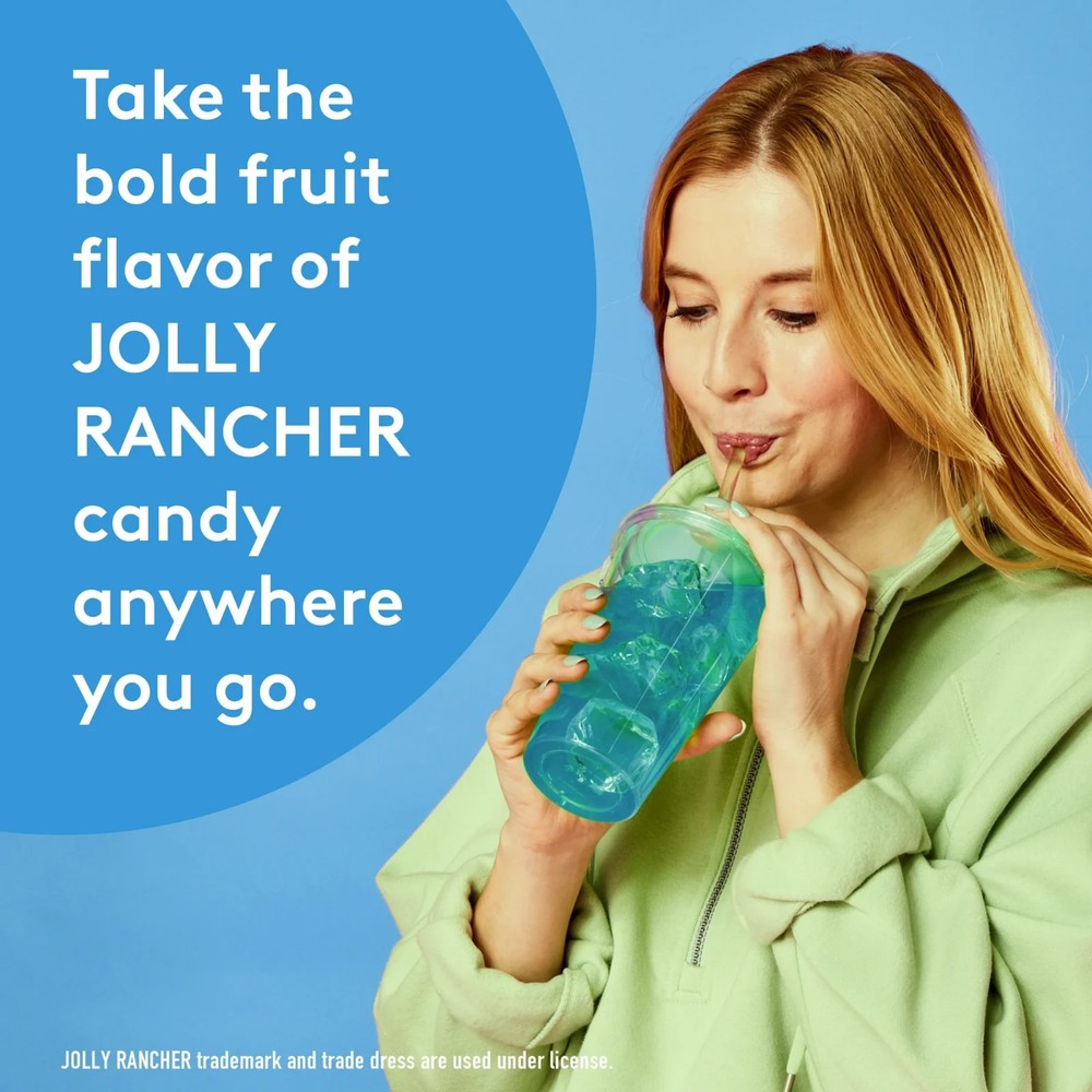 Jolly Rancher Sugar Free Blue Raspberry Powdered,8 Count Gallon Pitcher Packets