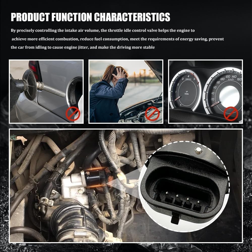 OEM IAC Idle Air Control Valve Sensor - Chrome Finish, Stable Engine Performance