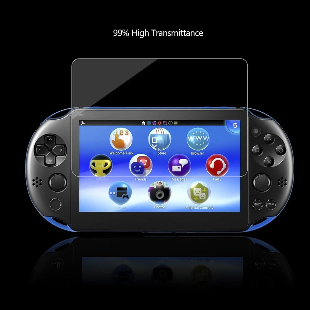 AKWOX 2 Front+2 Back Covers Screen Protectors For PSV 2000 front and back