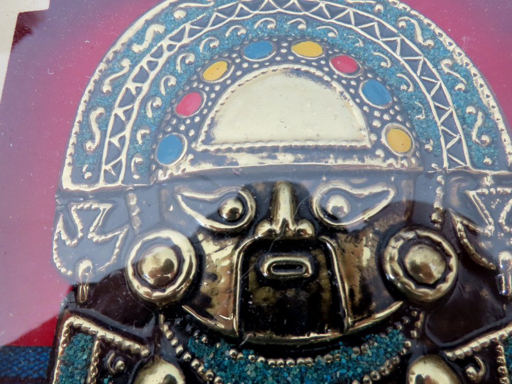 Peruvian Tumi Gold Plated Painting