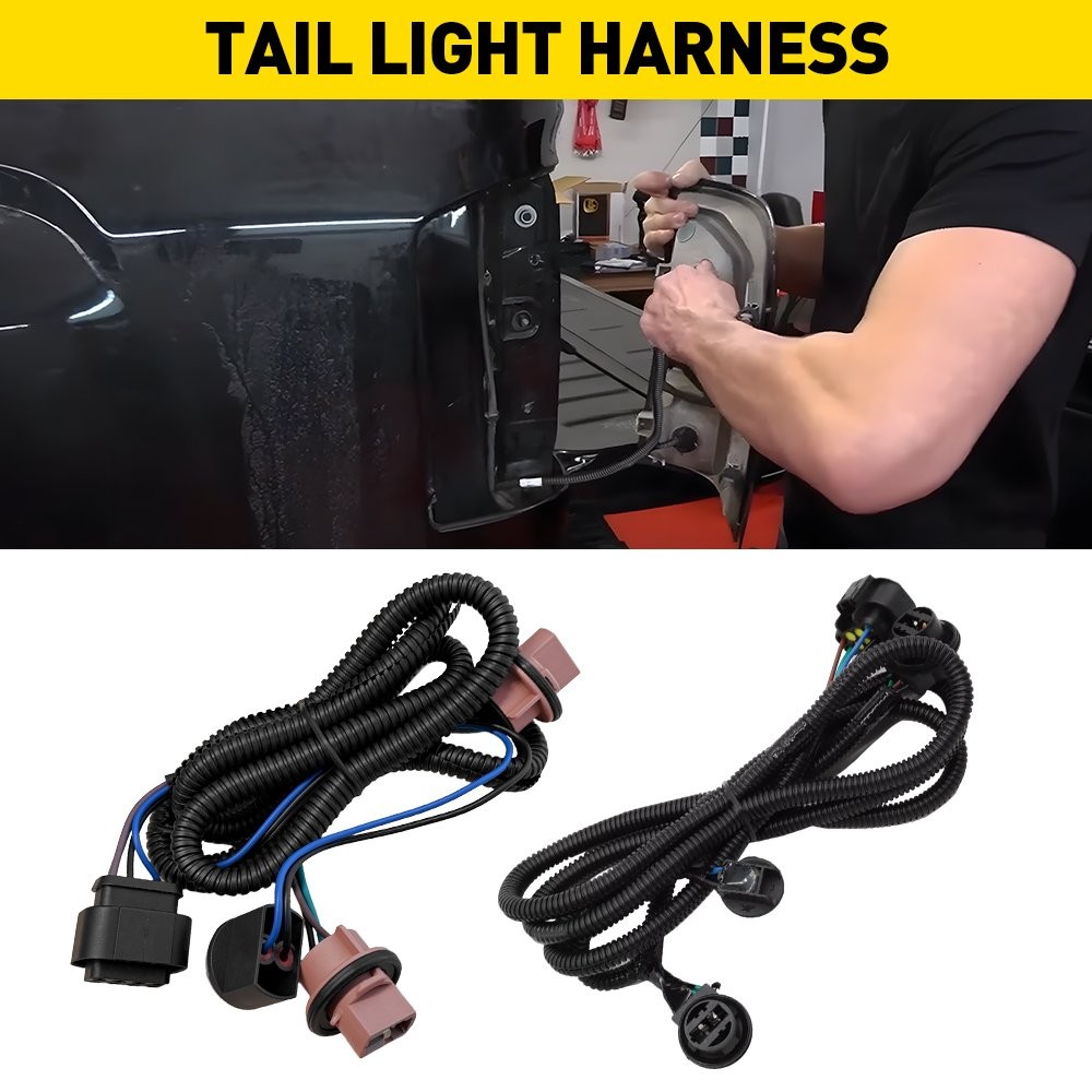 2X Left & Right Side Tail Light Socket Wire Harness For Chevy Silverado 2014-15