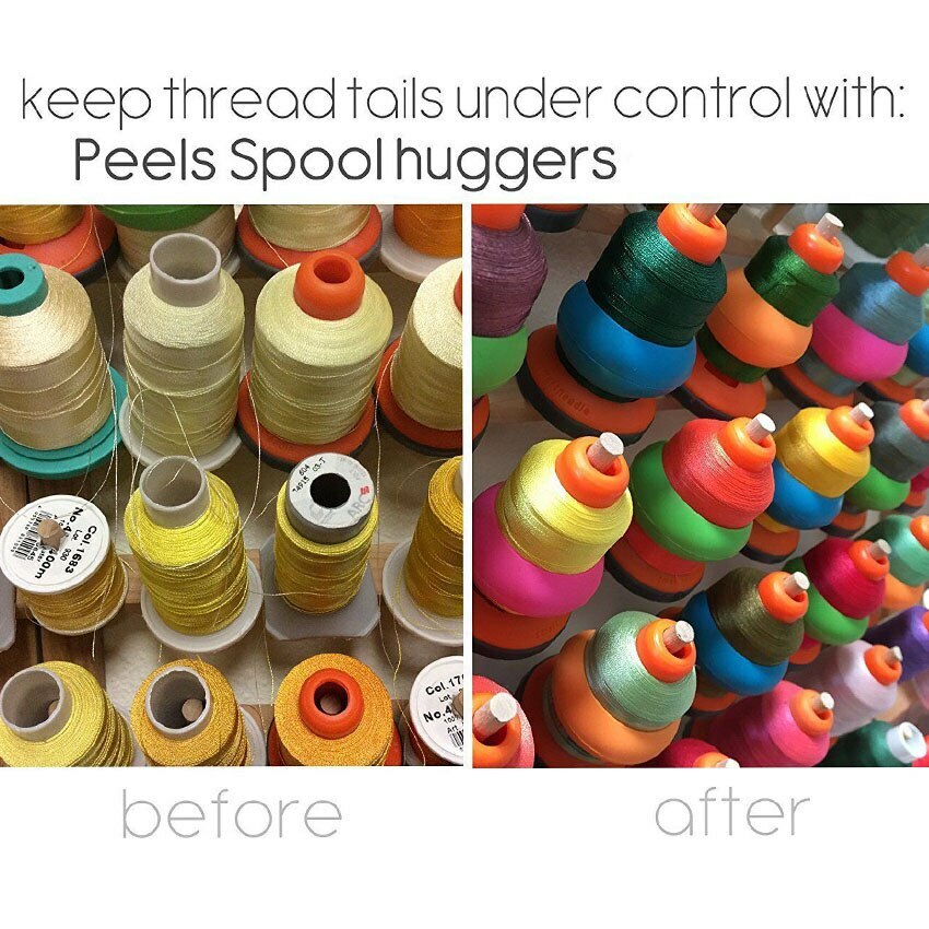 20Pcs Thread Spool Huggers Bobbin Clamps Holders Keep Thread Spools