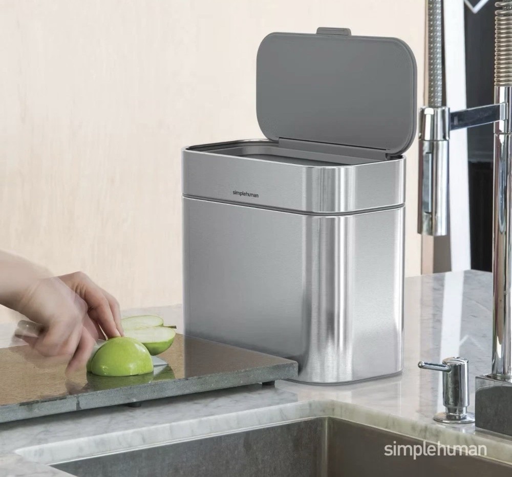 simplehuman Compost Caddy Silver