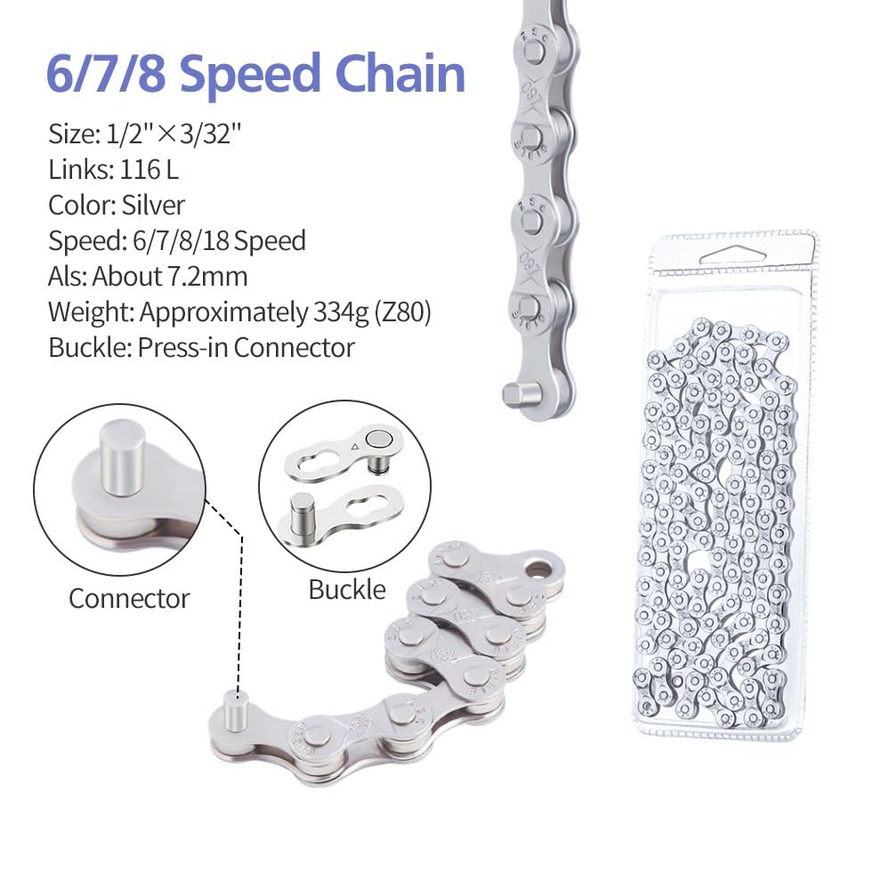 Bike Chain Kit, 6/7/8 Speed Multi-Function Kit