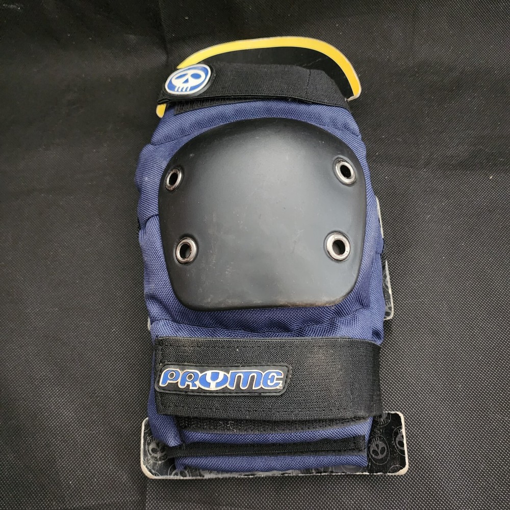 Pryme Protective Gear Hard Cap Elbow Guards Pads Medium Blue New
