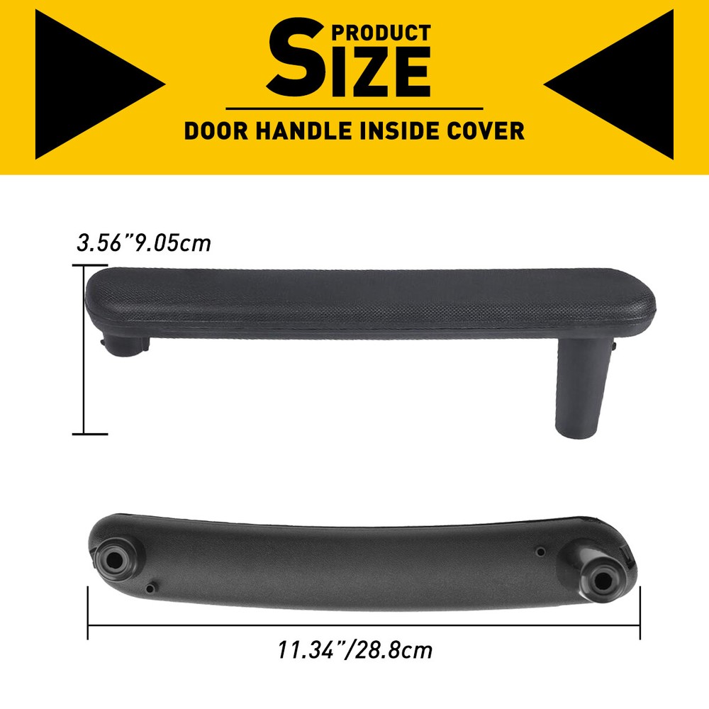 Black Front LH / RH Interior Pull Door Handle for Mitsubishi Eclipse 2006-2012