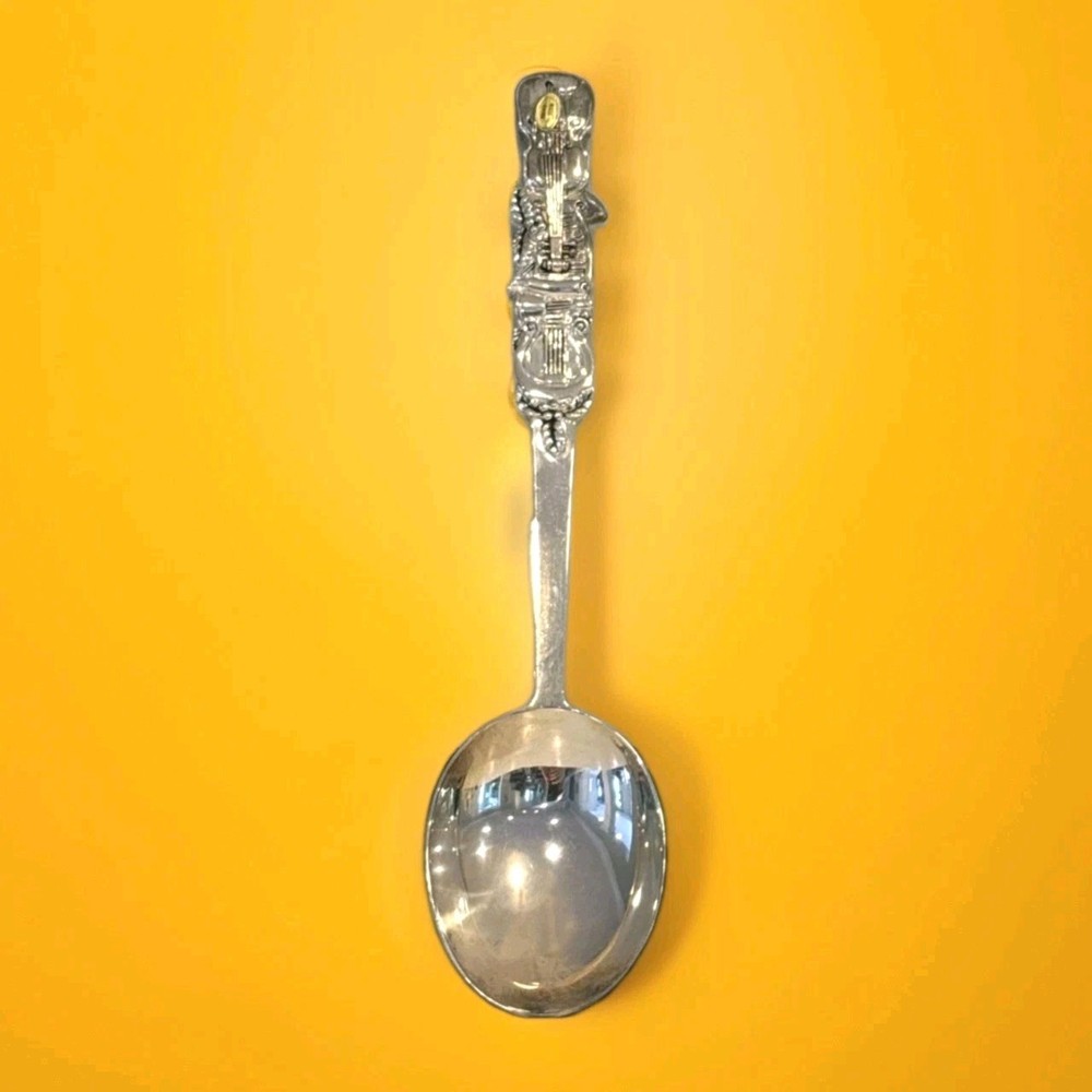 Silver Plated Classical Suite Violin Salad Serving