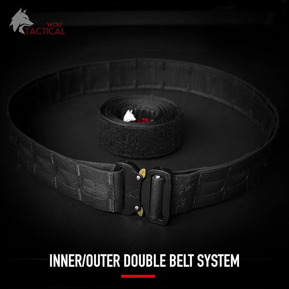 Tactical Molle Battle Belt Lite 1.75” Quick-Release Combat Belt - Adjustable