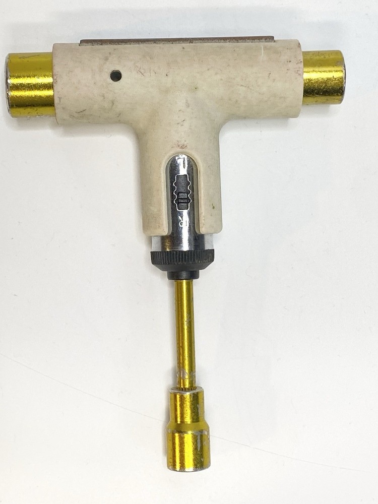 Silver Skateboard Tool Beige/Gold/ Chrome
