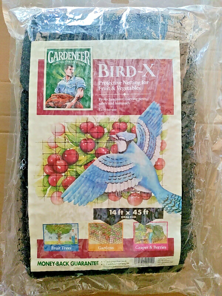 Bird-X 14 ft x 45 ft Protective Netting for Fruit and Vegetables