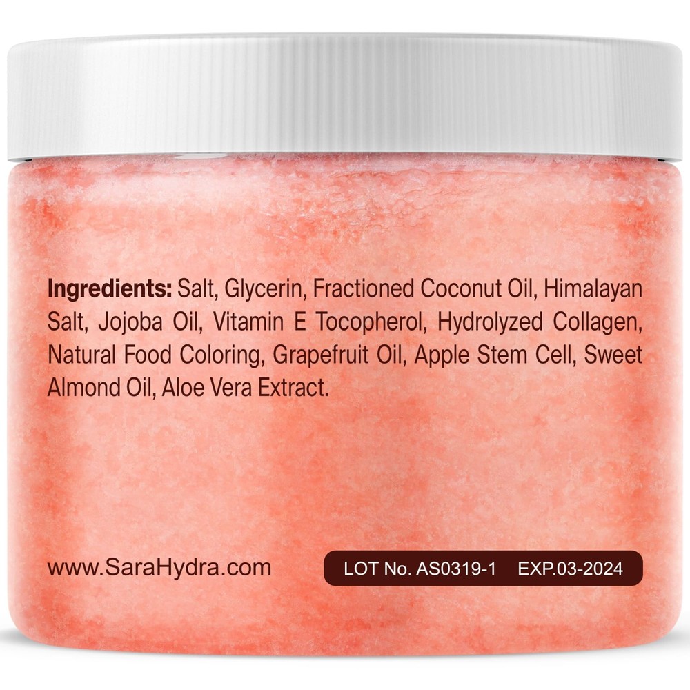 Himalayan Crystal Pink Body Scrub Pore Control Cleansing Moisturizer Stem Cell