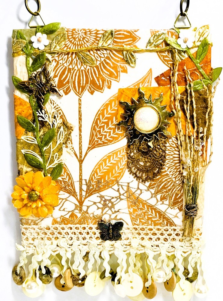 Unique Mixed Media Hanging Art Boards