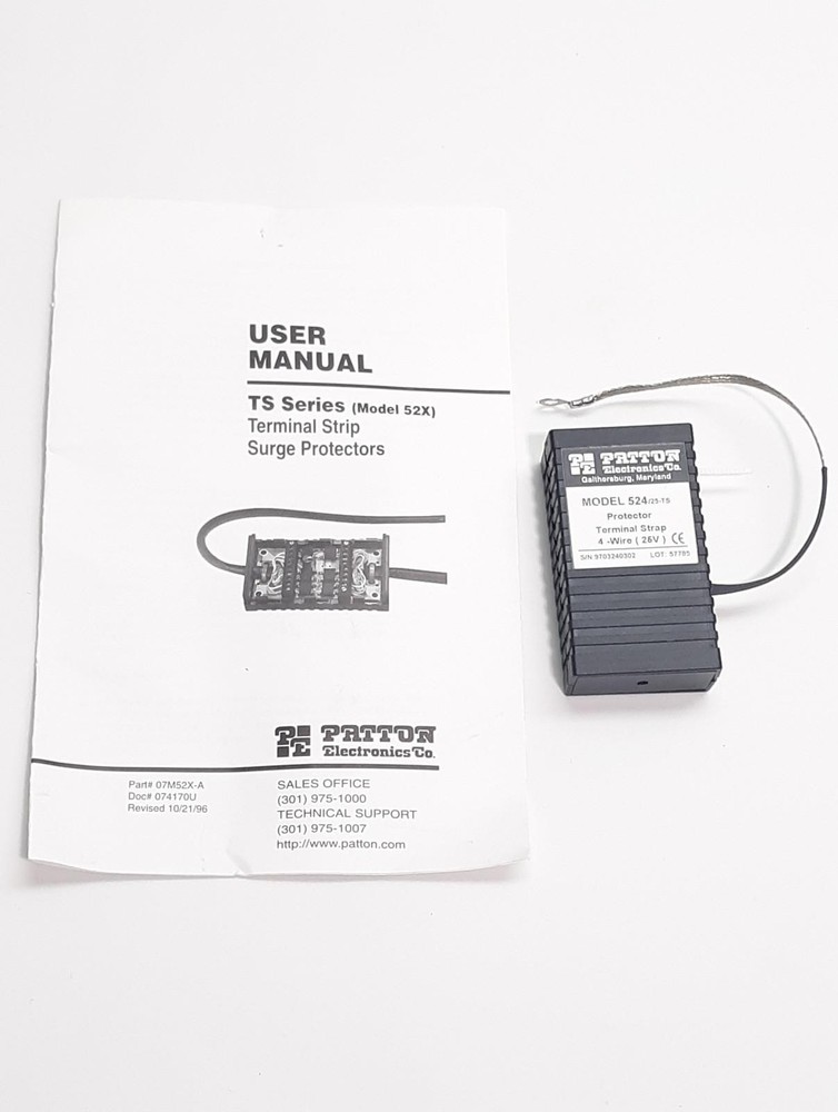 Patton Electronics MODEL 537 Token Ring Surge Protector