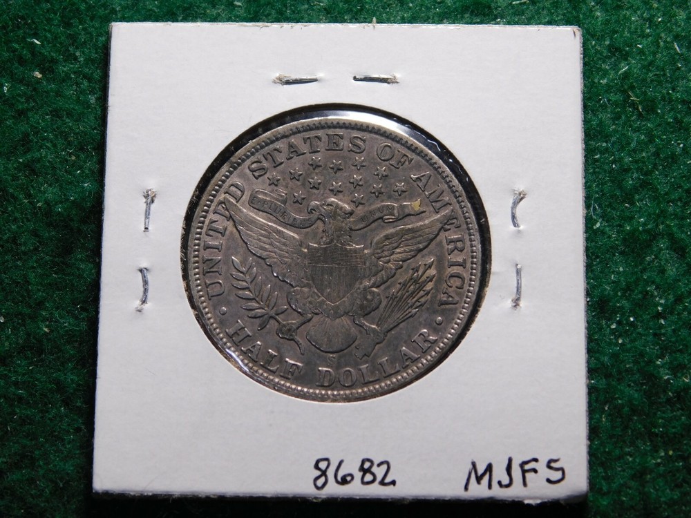 1910 S Barber Half Dollar