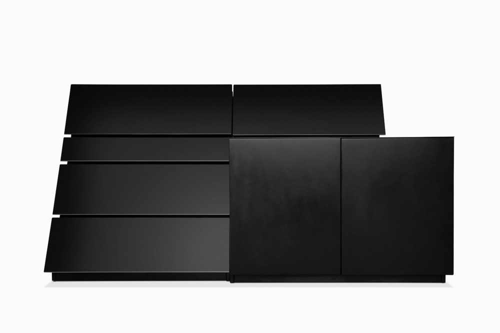 Vintage Postmodern Asymmetric Sideboard by Rougier