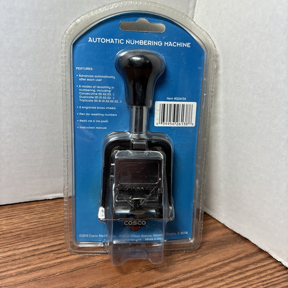 Consolidated Stamp Self-inking Automatic Numbering Machine