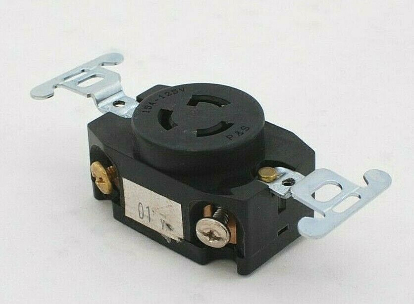 Pass & Seymour 4710 Single Receptacle (Black)