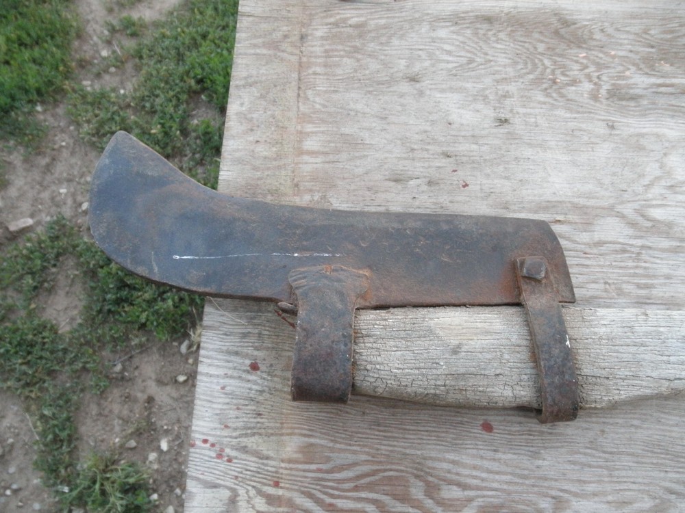 Curved Bill Hook Brush Axe WITH HANDLE fireman