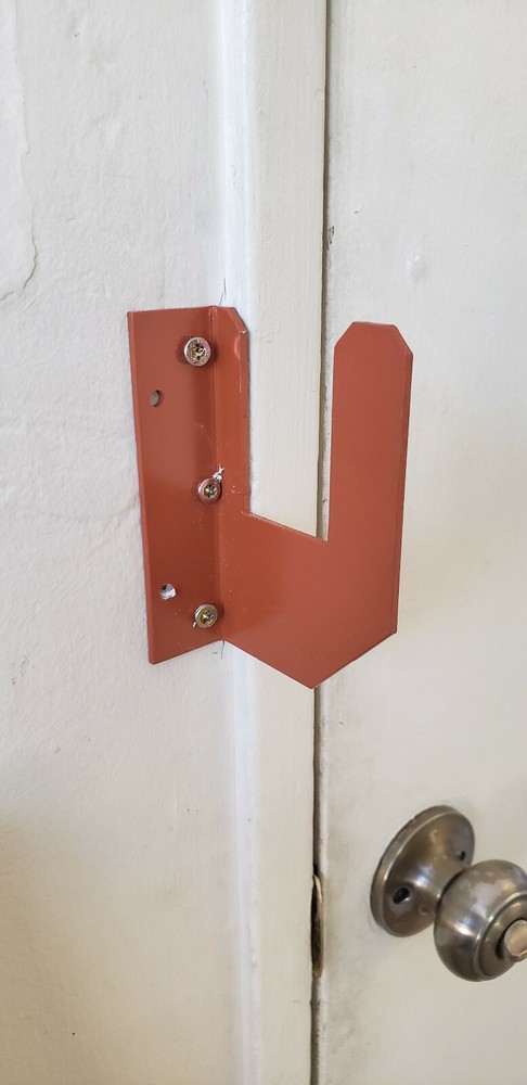 Security Brackets for front or back door Fits (2x3) or 2x4 Board