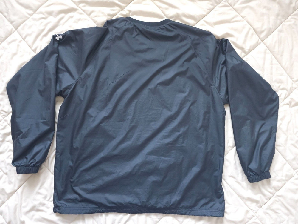 UNDER ARMOUR V NECK PULLOVER SWEATSHIRT SHELL JACKET Sz Mens XL Black