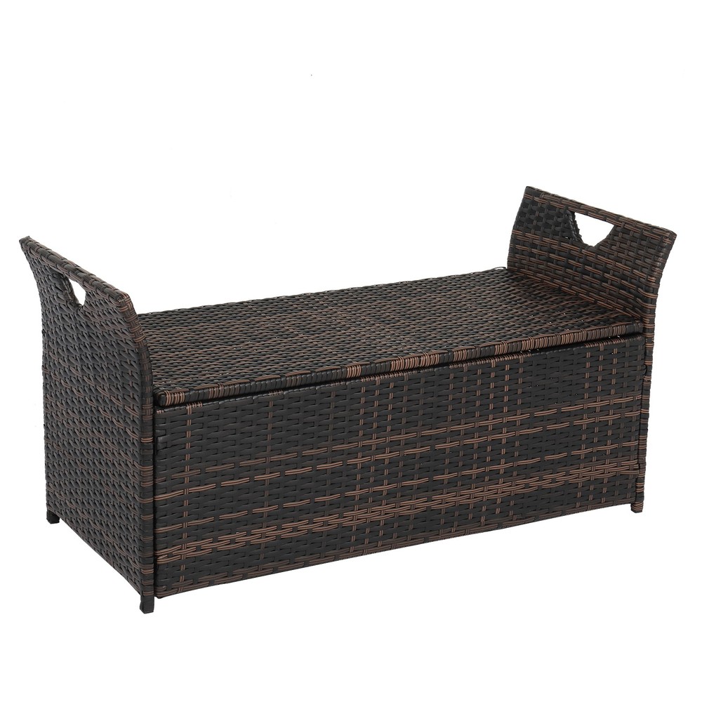 USA Warehouse,Frame Can Accommodate Gradient Footstool Locker Rattan Locker
