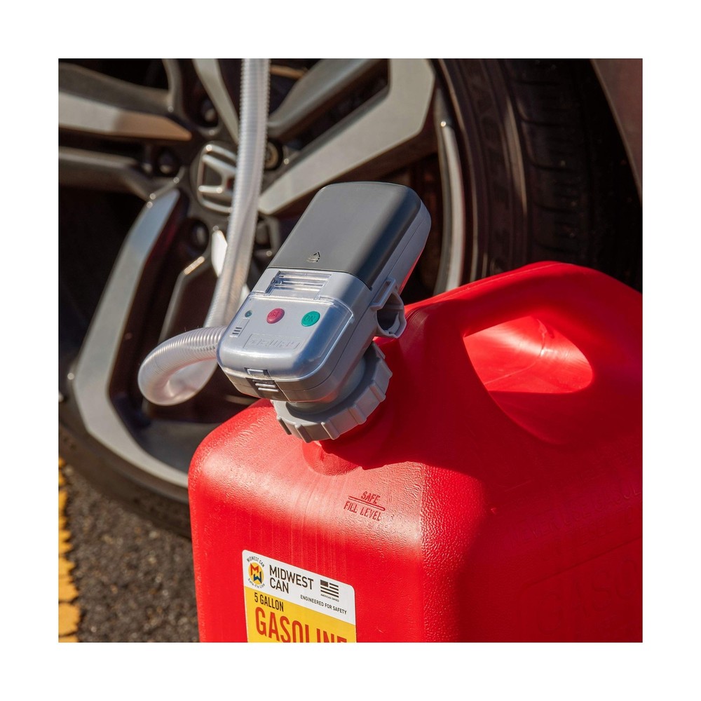 Deway Automatic Fuel Transfer Pump w/Auto-Stop, 2.2 GPM Flow Rate & AA Batter...