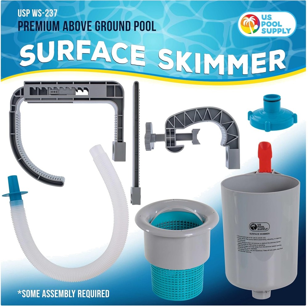 Pool Surface Skimmer - Attaches to Various Frames