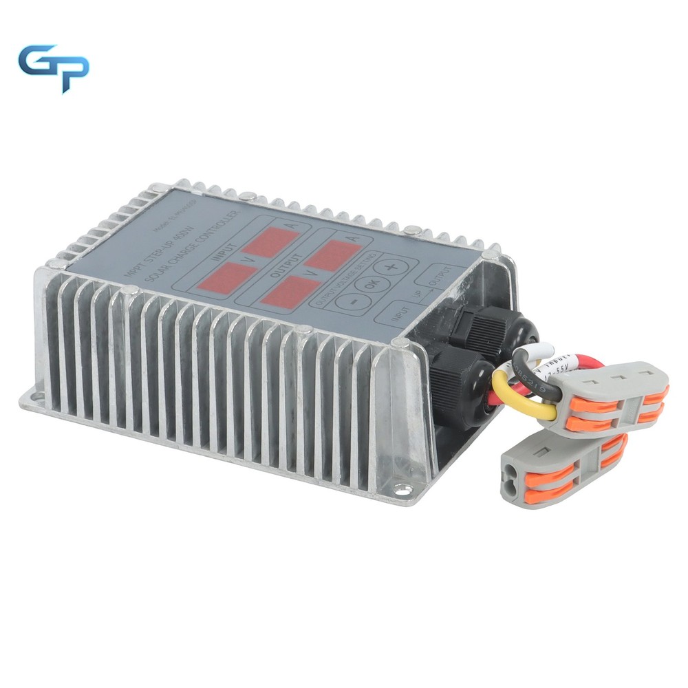 Waterproof MPPT Boost Controller 400W 24-85V Solar Panel LED Display Durable