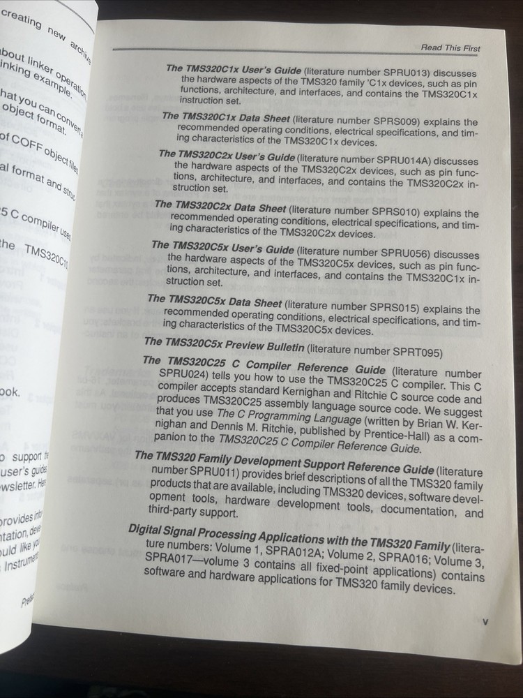 Texas Instruments TMS320 Fixed Point Assembly Language Tools Users Guide 1990
