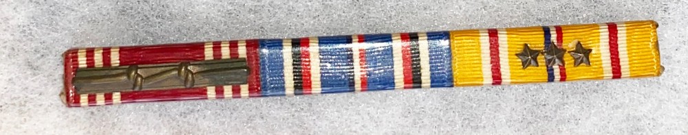 WWII Three Place Ribbon Bar
