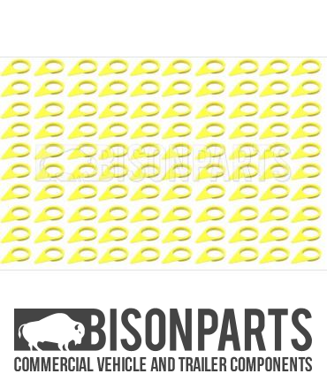 *32MM X 100 CHECKPOINT WHEEL NUT INDICATORS/POINTERS YELLOW POST 1 IP32Y/100