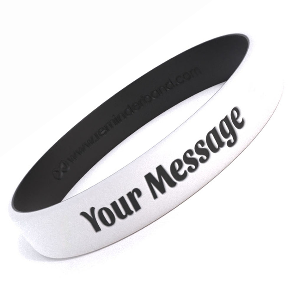 Custom Engraved Silicone Wristbands - Personalized Luxe Rubber Bracelets