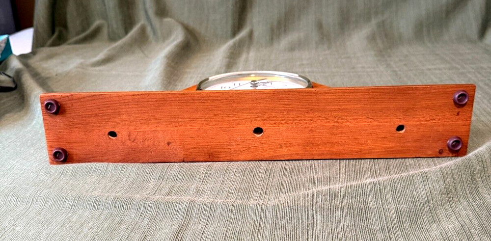 Nice Wooden Mantel Quartz Clock, 16"